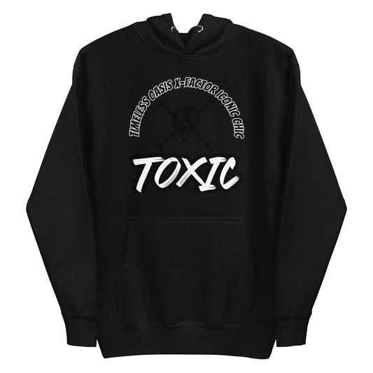 TOXIC SKULL Unisex Hoodie (B/W)