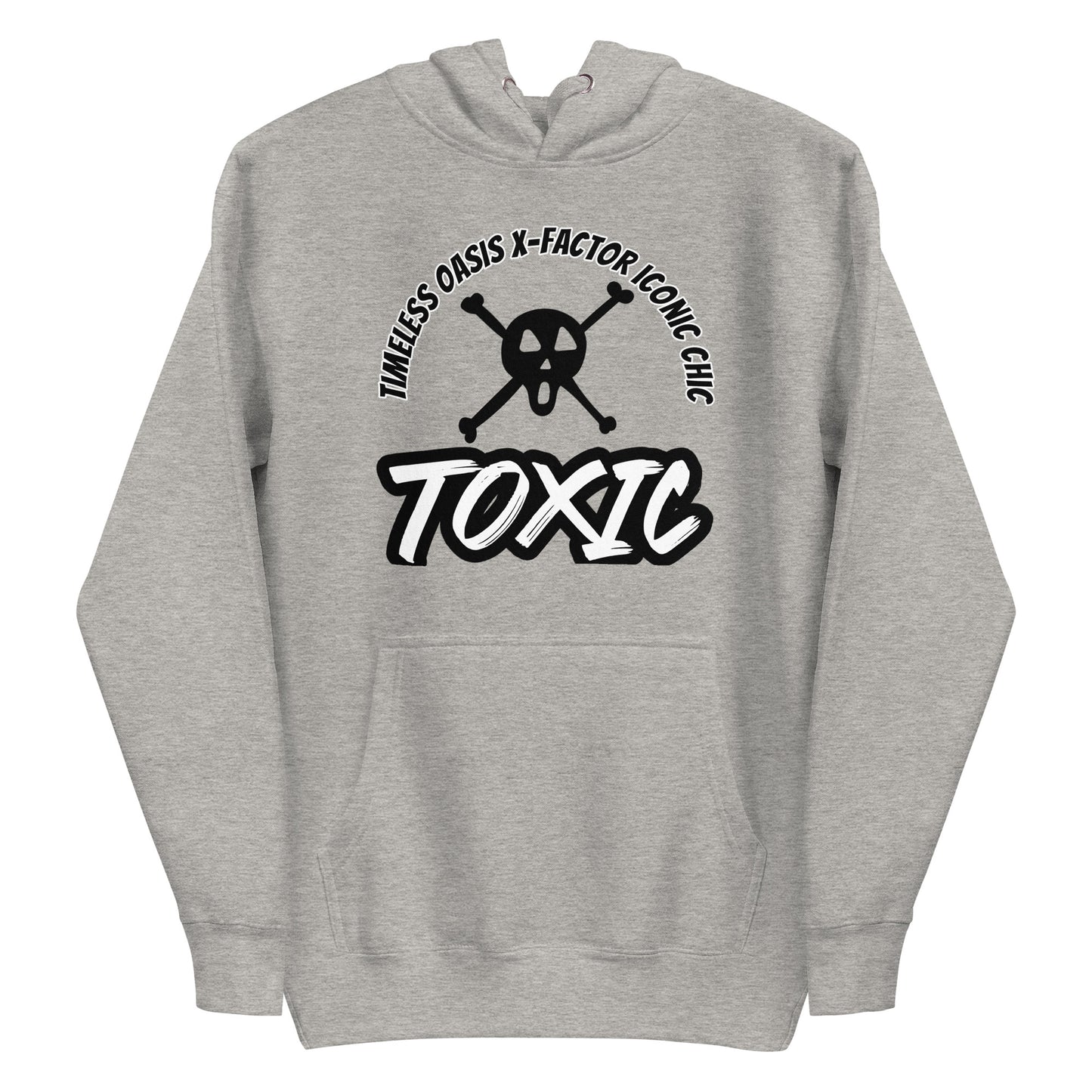 TOXIC SKULL Unisex Hoodie (B/W)
