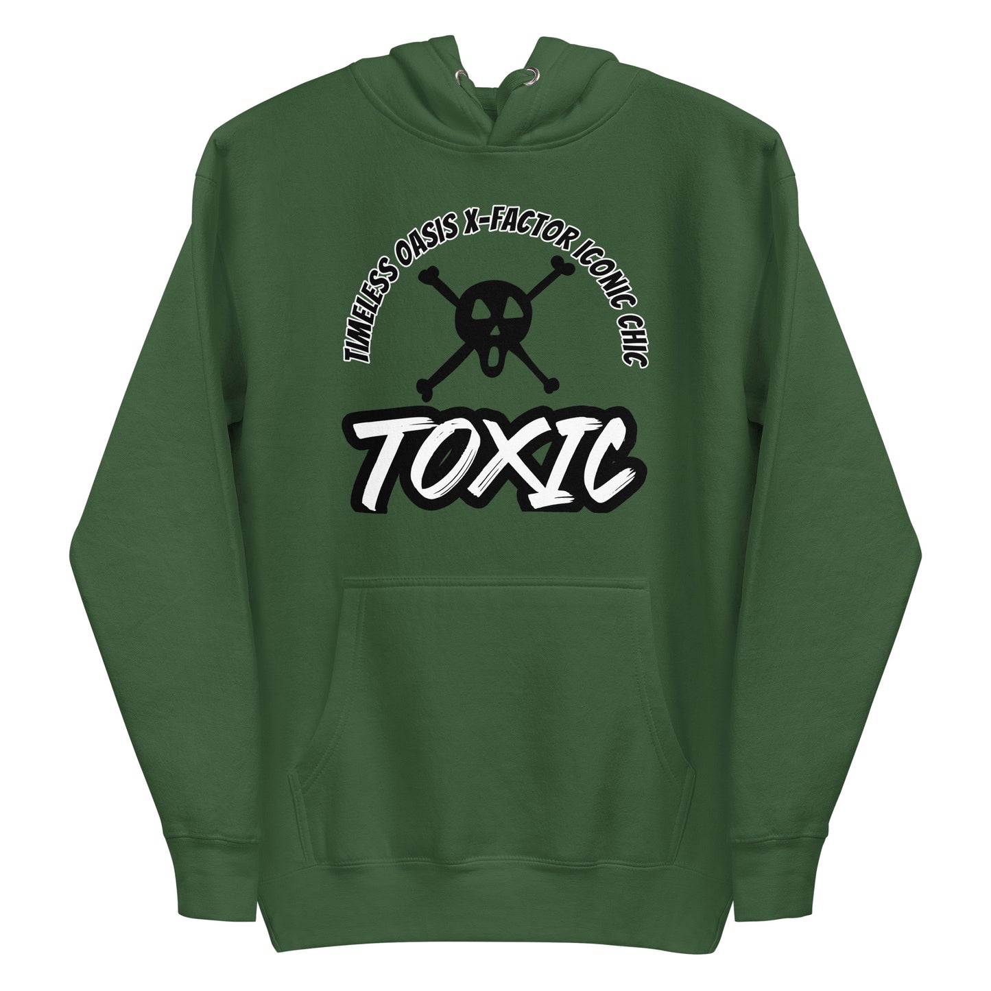 TOXIC SKULL Unisex Hoodie (B/W)