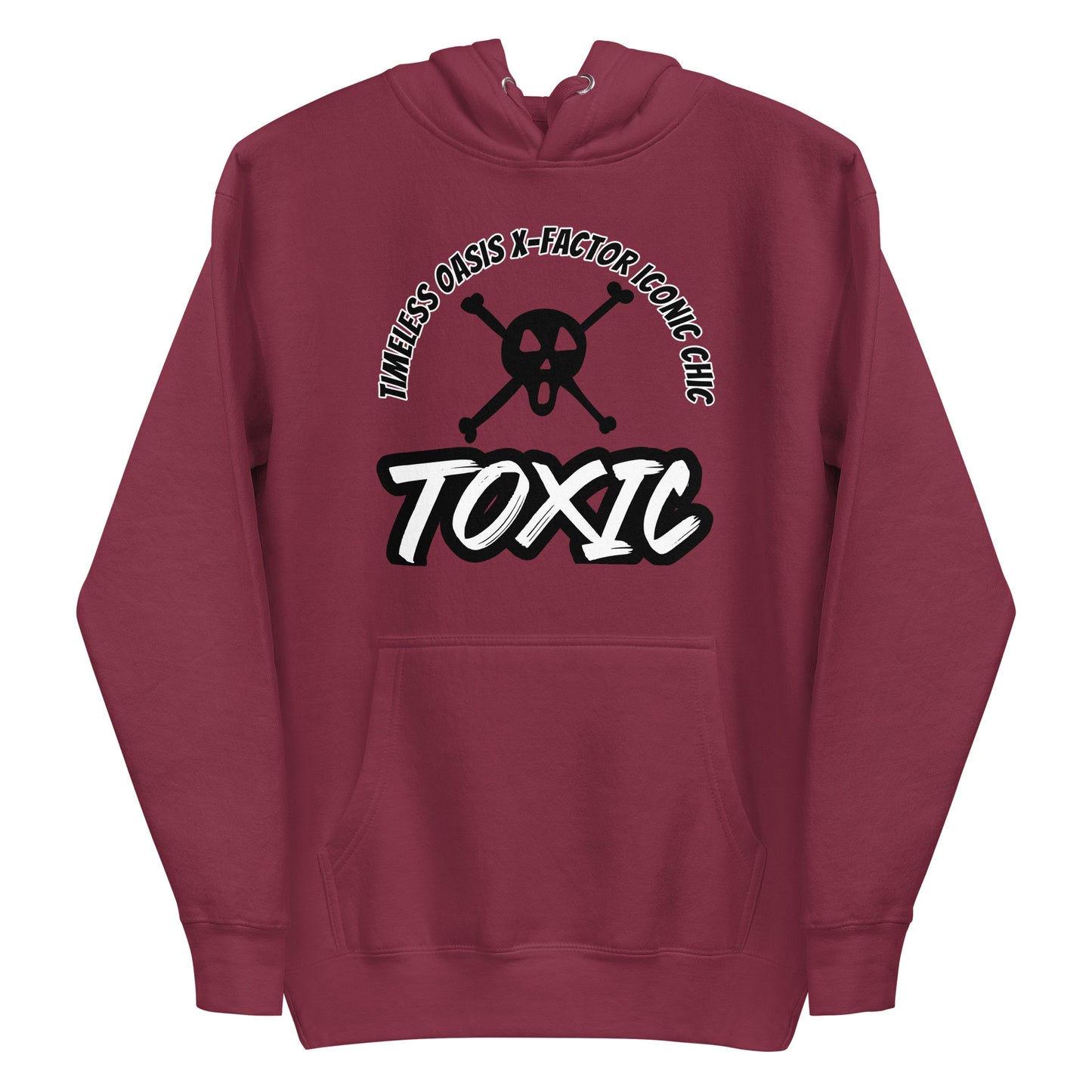 TOXIC SKULL Unisex Hoodie (B/W)