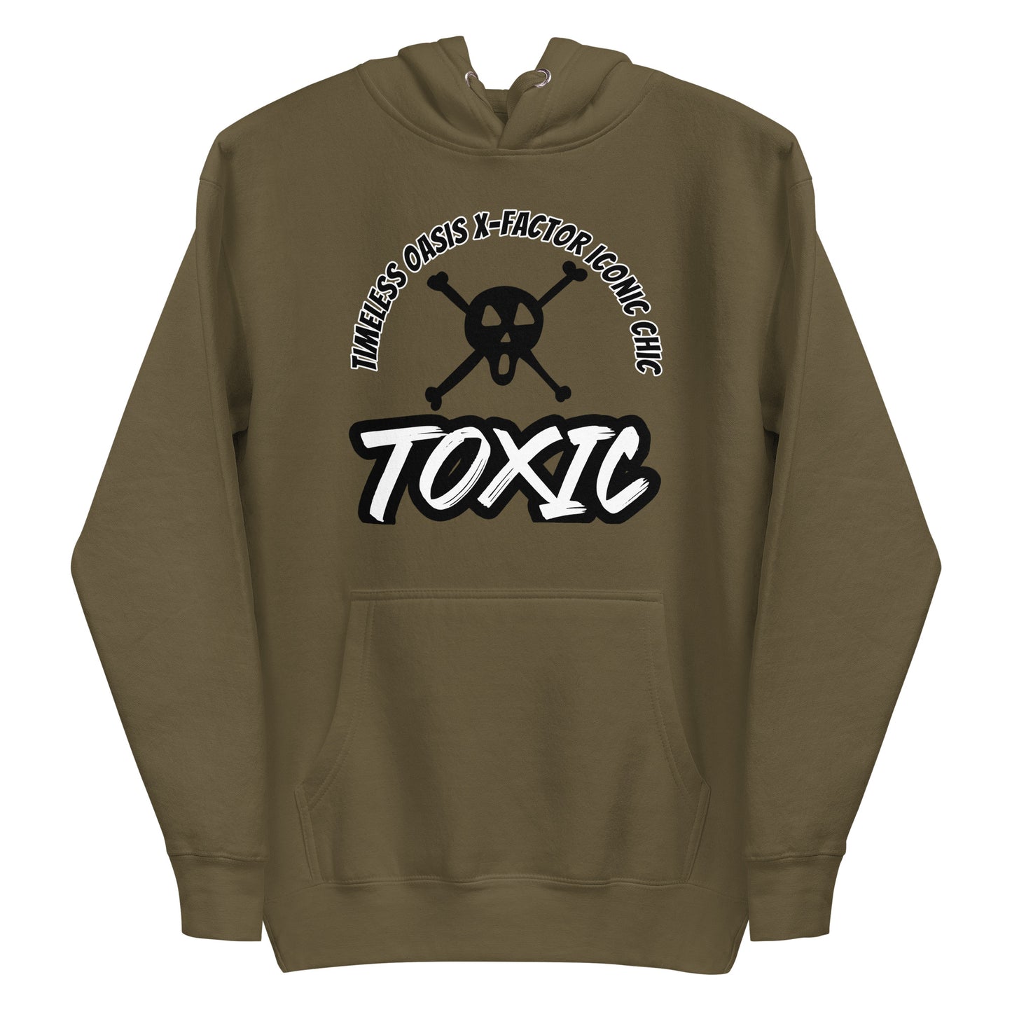 TOXIC SKULL Unisex Hoodie (B/W)