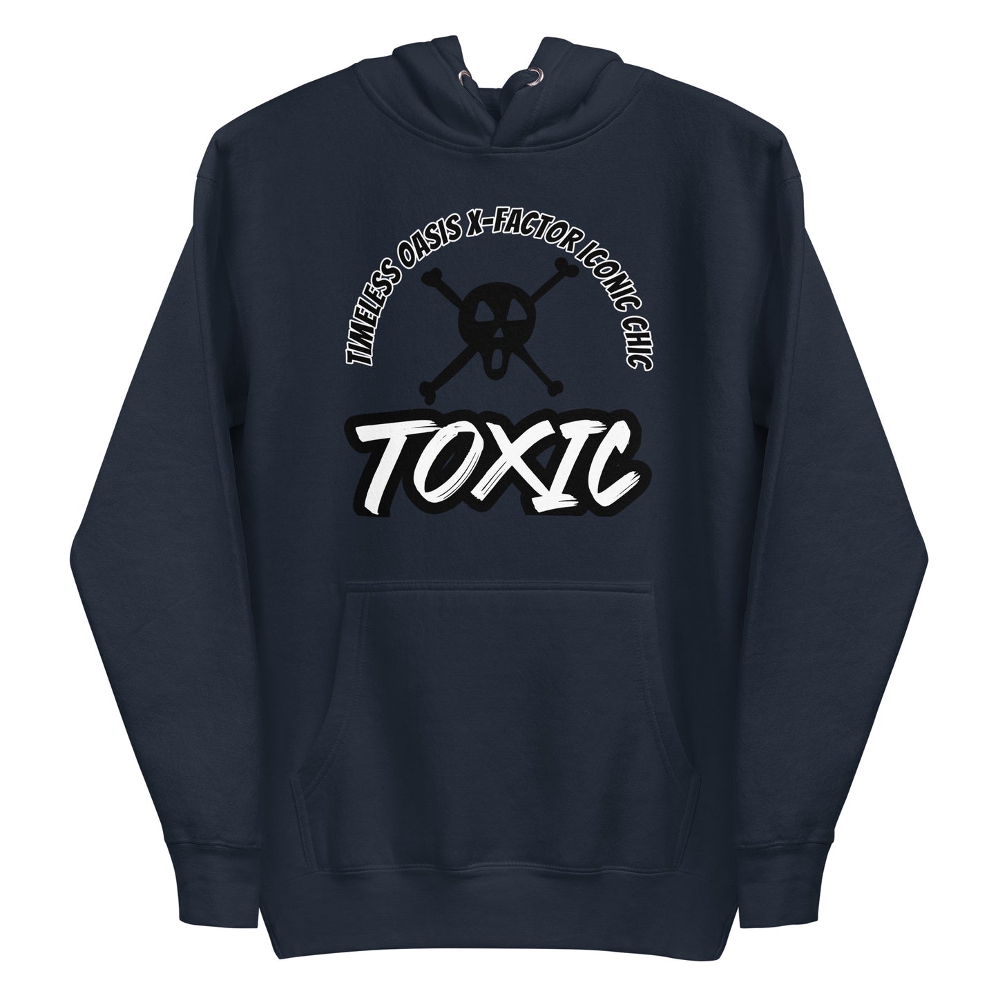 TOXIC SKULL Unisex Hoodie (B/W)