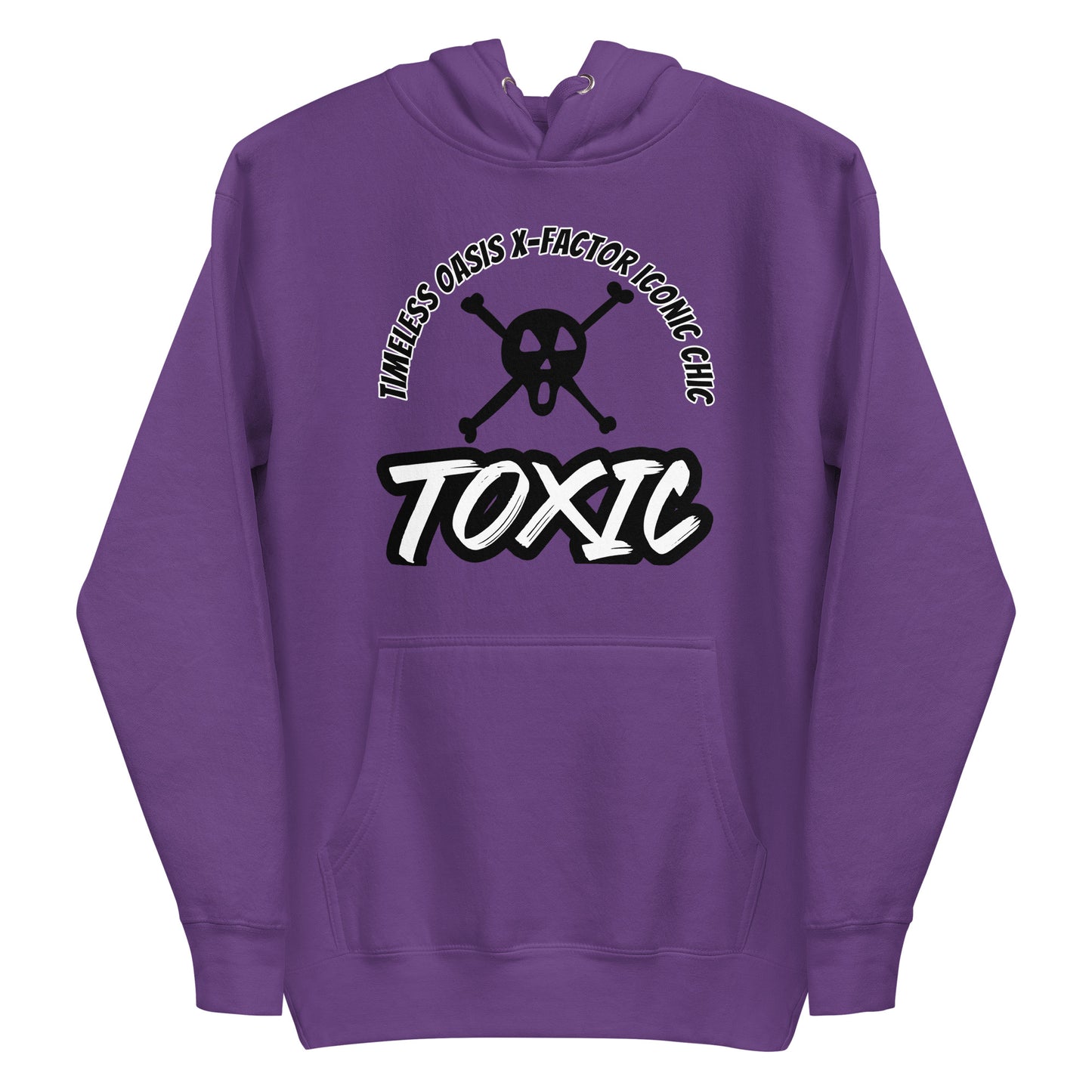 TOXIC SKULL Unisex Hoodie (B/W)