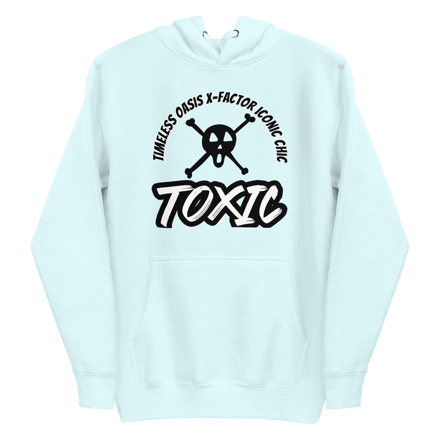 TOXIC SKULL Unisex Hoodie (B/W)