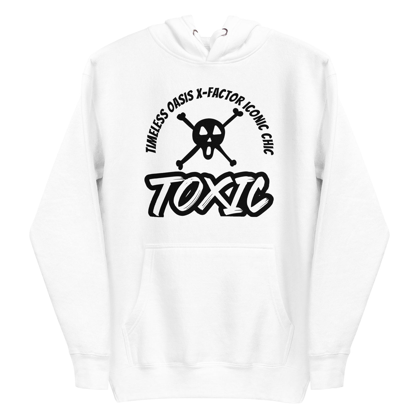 TOXIC SKULL Unisex Hoodie (B/W)